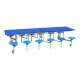 Rectangular Mobile Folding Table with 12 Seats